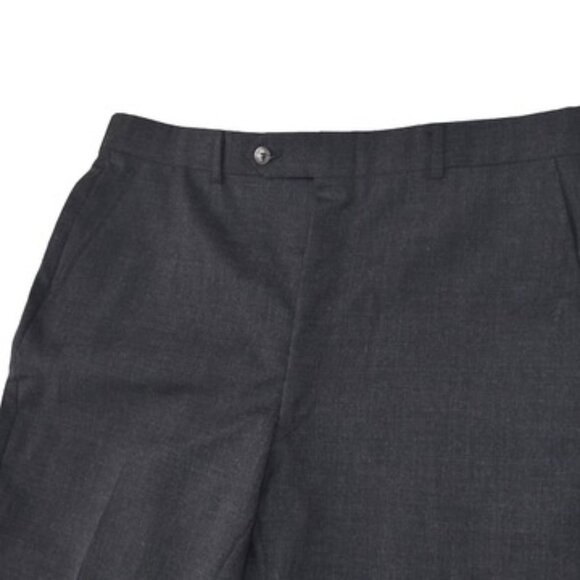 Saks Fifth Avenue Vintage Deadstock 100% Woorsted Wool Pants 36 Gray Unhemmed - Picture 6 of 12